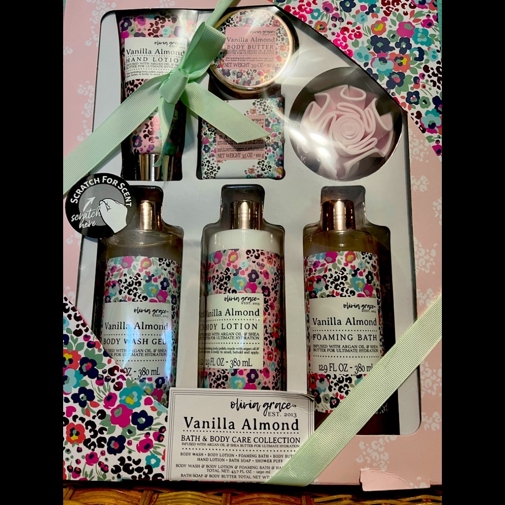 Olivia Grace Vanilla Almond Bath & Body Collection BN